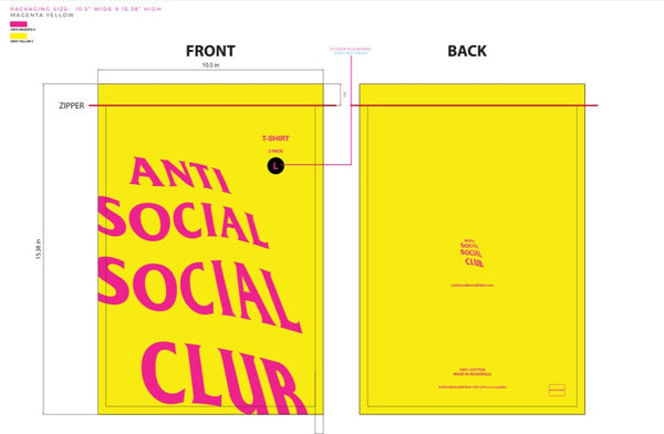 Pre Pro Sample - ASSC 3 Pack Tee Poly Bag