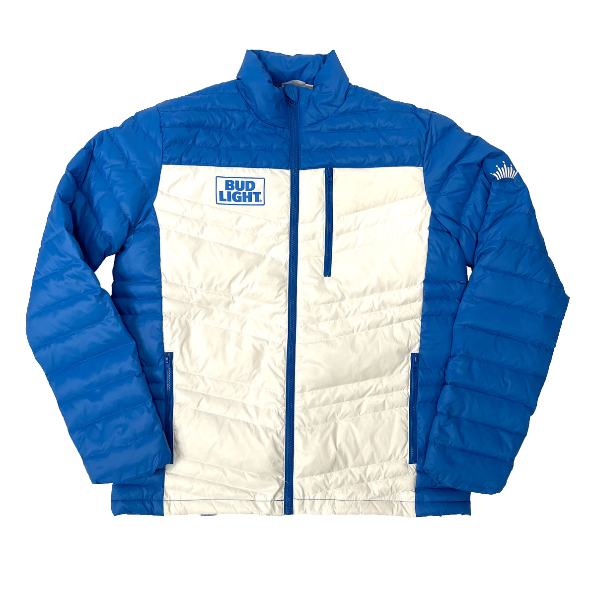 Polar Full Zip Chevron Puffer Jacket FZDJ102