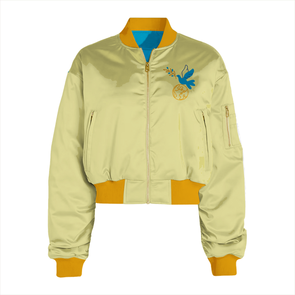 Ladies Classic Satin Bomber Jacket (CBJ200S)