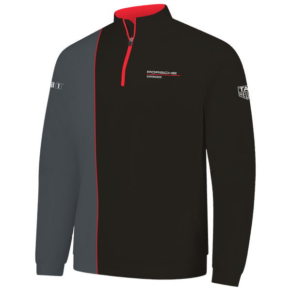 Color Block Accent Zipper Quarter Zip (CBQZ100)