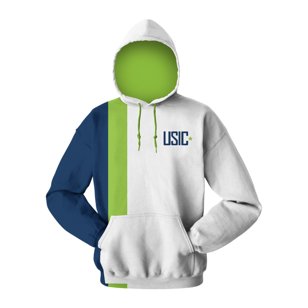 Color Block Polyester/Fleece Pullover Hoodie (CBHP100)