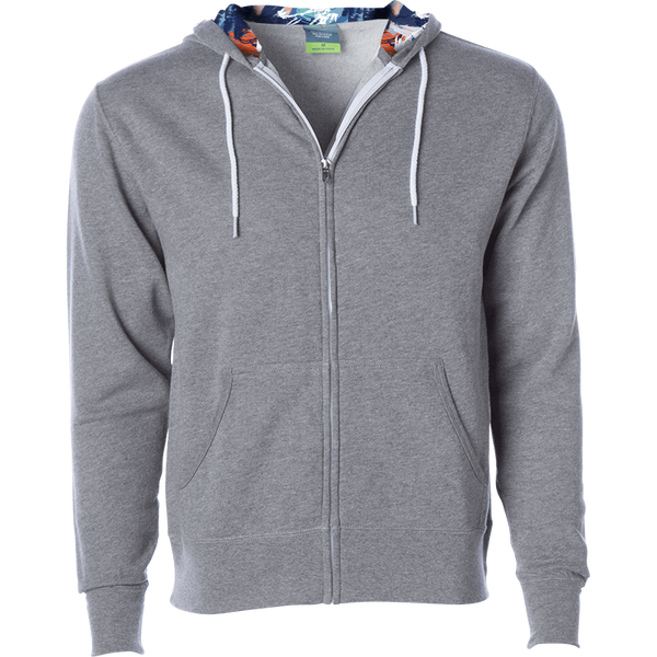 Independent Trading Contrast Draw Cord Full Zip (AFX90UNZ)
