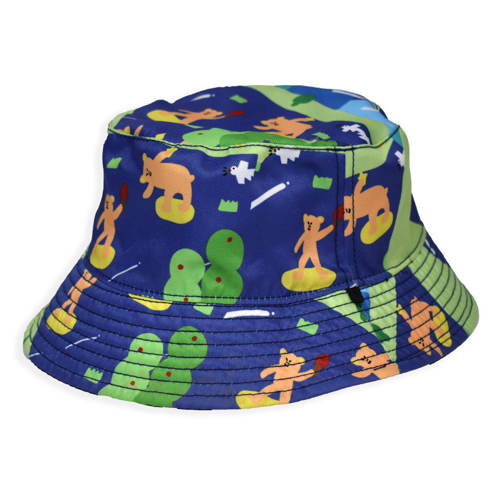 Bucket hat top rubber duck