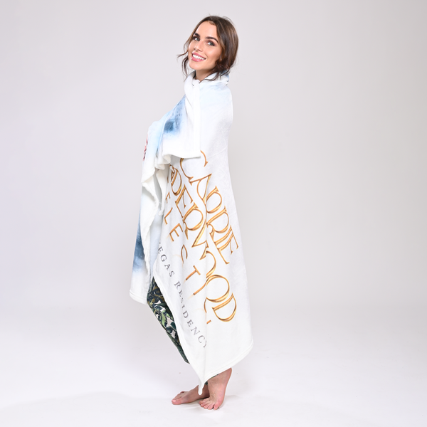 Plush Fleece Blanket with Allover Print (PFB100) - Random Sample