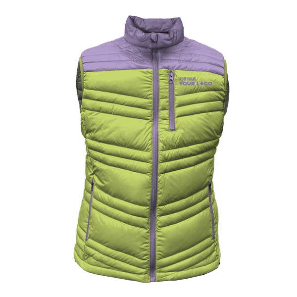 Polar Full Zip Chevron Puffer Vest (FZDV100) - Random Sample