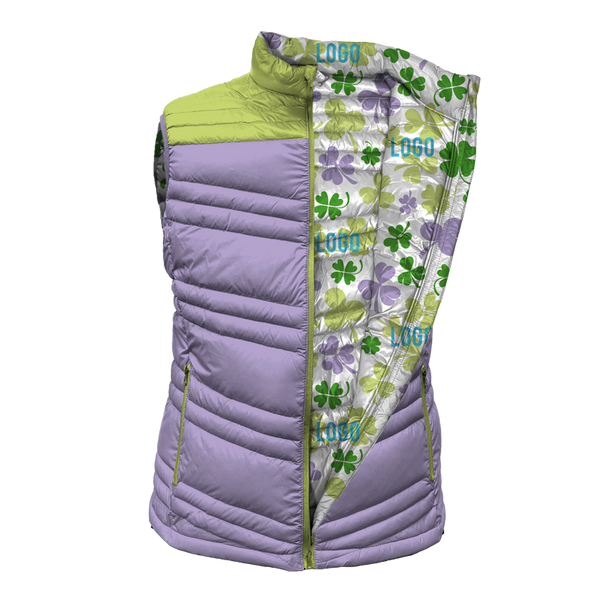Polar Full Zip Chevron Puffer Vest (FZDV100) - Random Sample