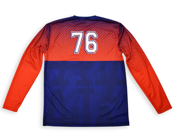 Mens Long Sleeve Allover Print Performance Jersey (M100L)