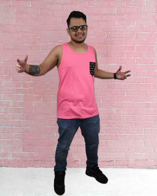 Pride Pink Pocket Tank (CT153-PD2)