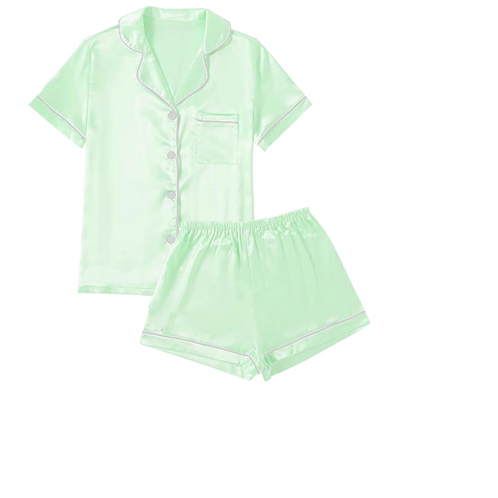 Classic Short Satin Pajama Set (SPJ101-S) – FPS Apparel