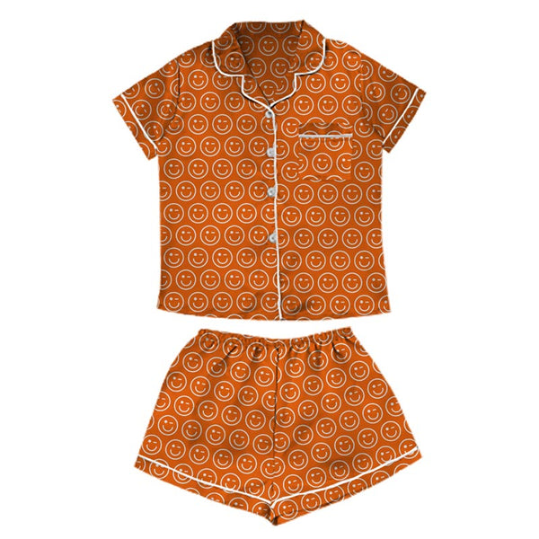 Allover Print Short Satin Pajama Set (SPJ101) - Random Sample